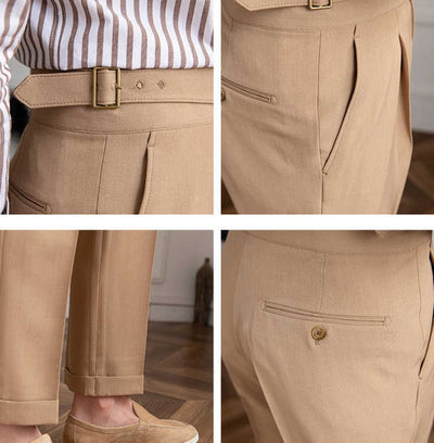 Old Money – Bundfaltenhose mit geradem Bein