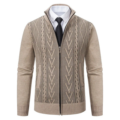 Gepolsterter Strickpullovermantel für Herren im Herbst und Winter: Wärme trifft Stil