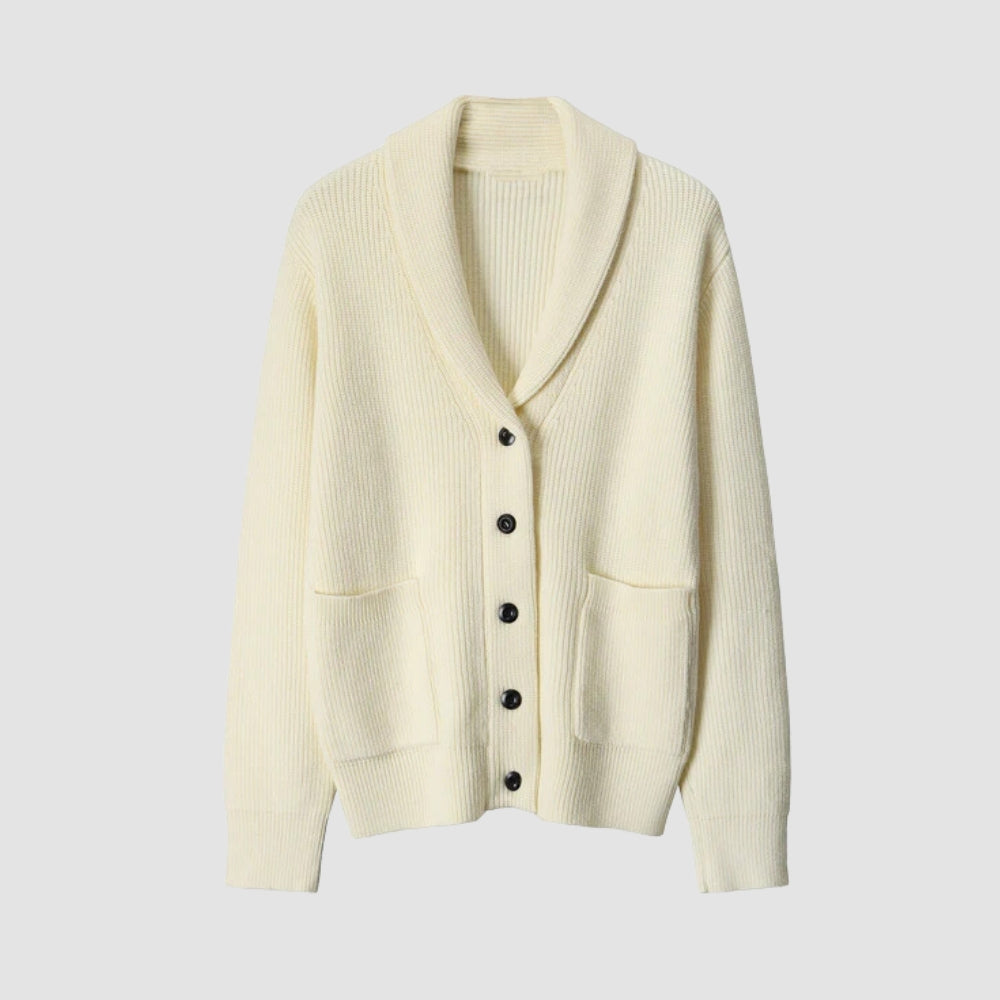 Old Money – Strick-Cardigan mit V-Ausschnitt