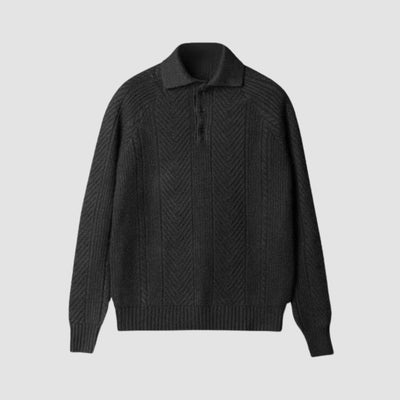 Old Money Old Money Gestrickter Polo-Thermopullover