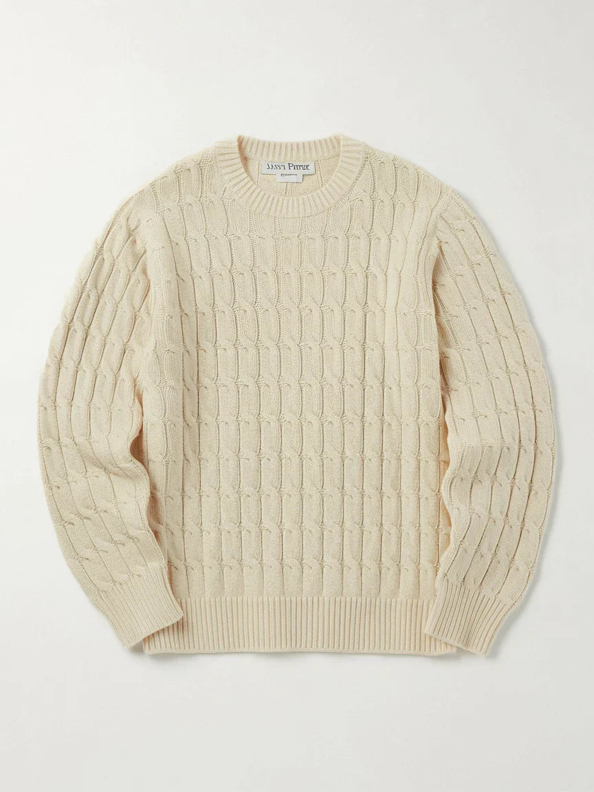 Old Money Zopfmusterpullover