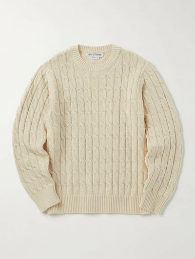 Old Money Zopfmusterpullover