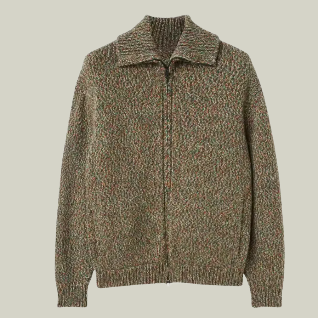 BOMBERJACKE AUS ALPAKAWOLLE MIT REISSVERSCHLUSS